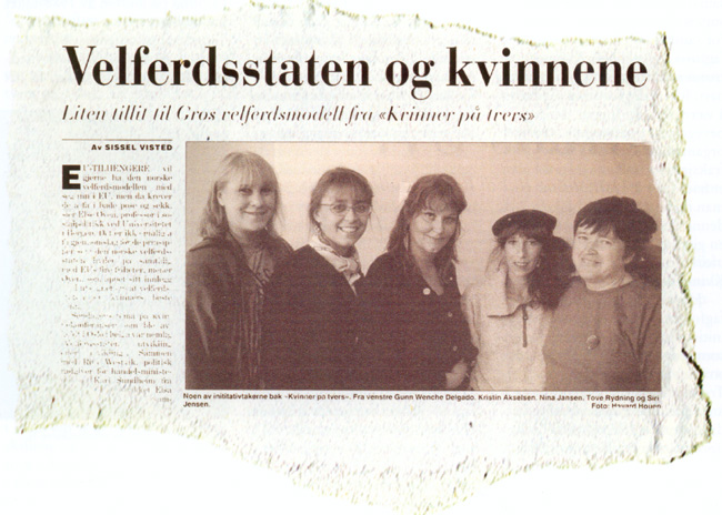 Avisklipp fra oppstarten